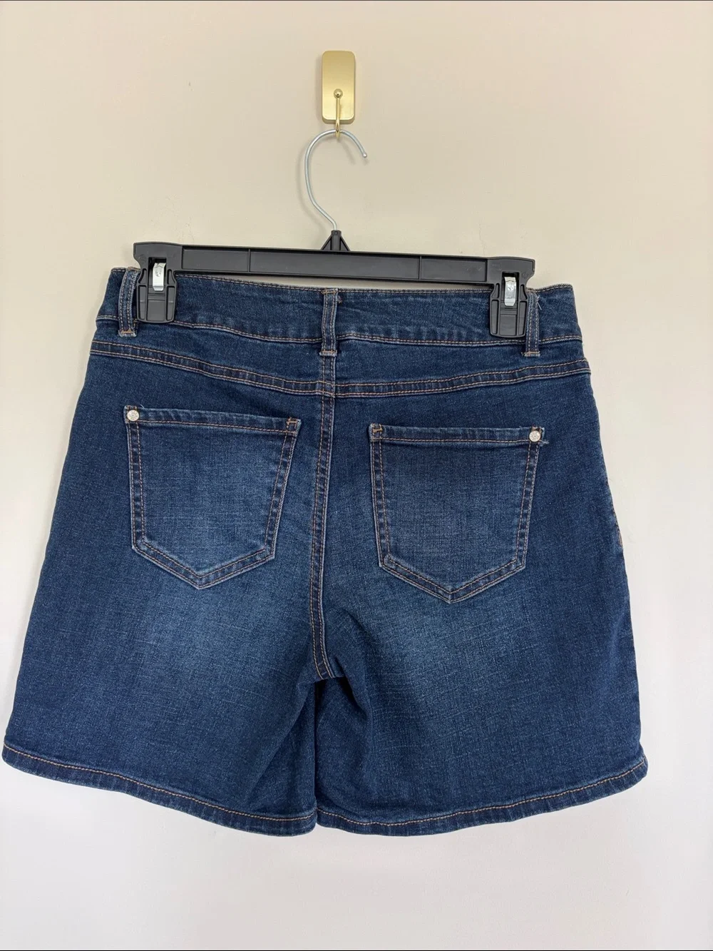 Women's Dark Blue Denim Shorts